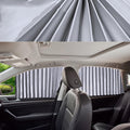 Car Window Curtain Silver 4Pcs