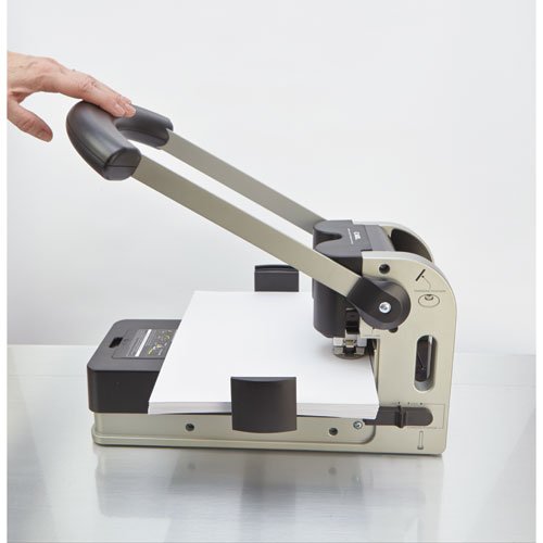 Carl Heavy Duty Punch Machine, 2 Hole Paper Punch 330 Sheet Punch Capacity -  Black And Silver