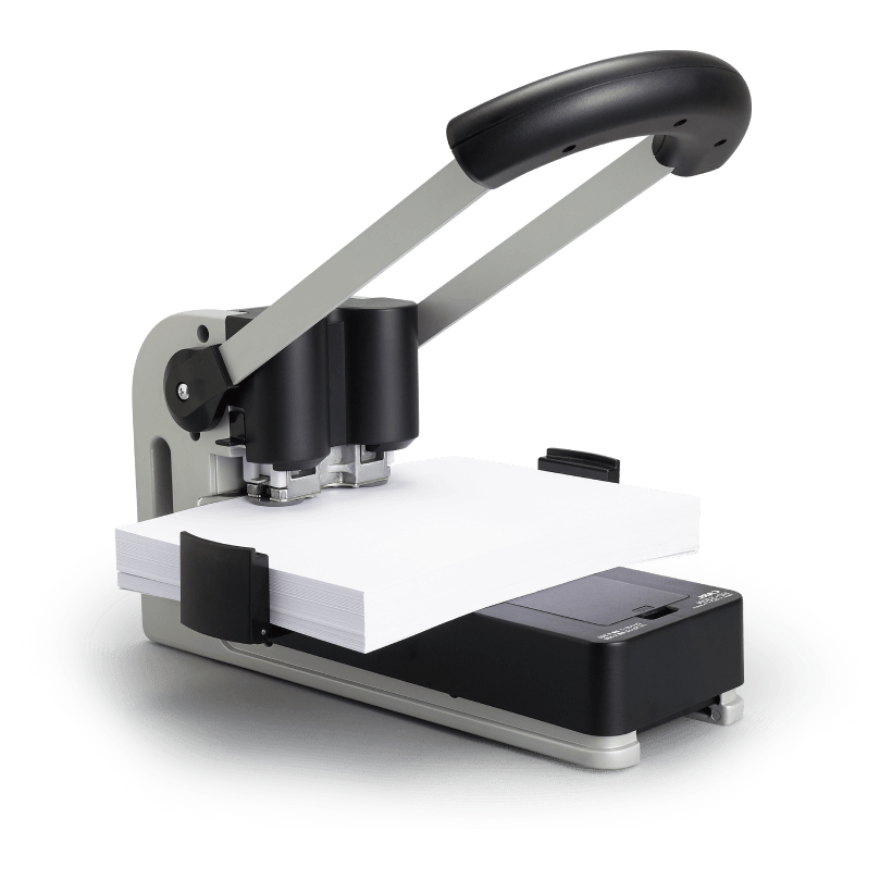 Carl Heavy Duty Punch Machine, 2 Hole Paper Punch 330 Sheet Punch Capacity -  Black And Silver