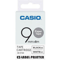 Casio 9 Mm Label Cartridge Black On Clear
