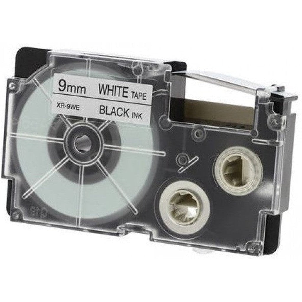 Casio 9Mm Black-On-White Standard Label Tape (Xr-9We1)