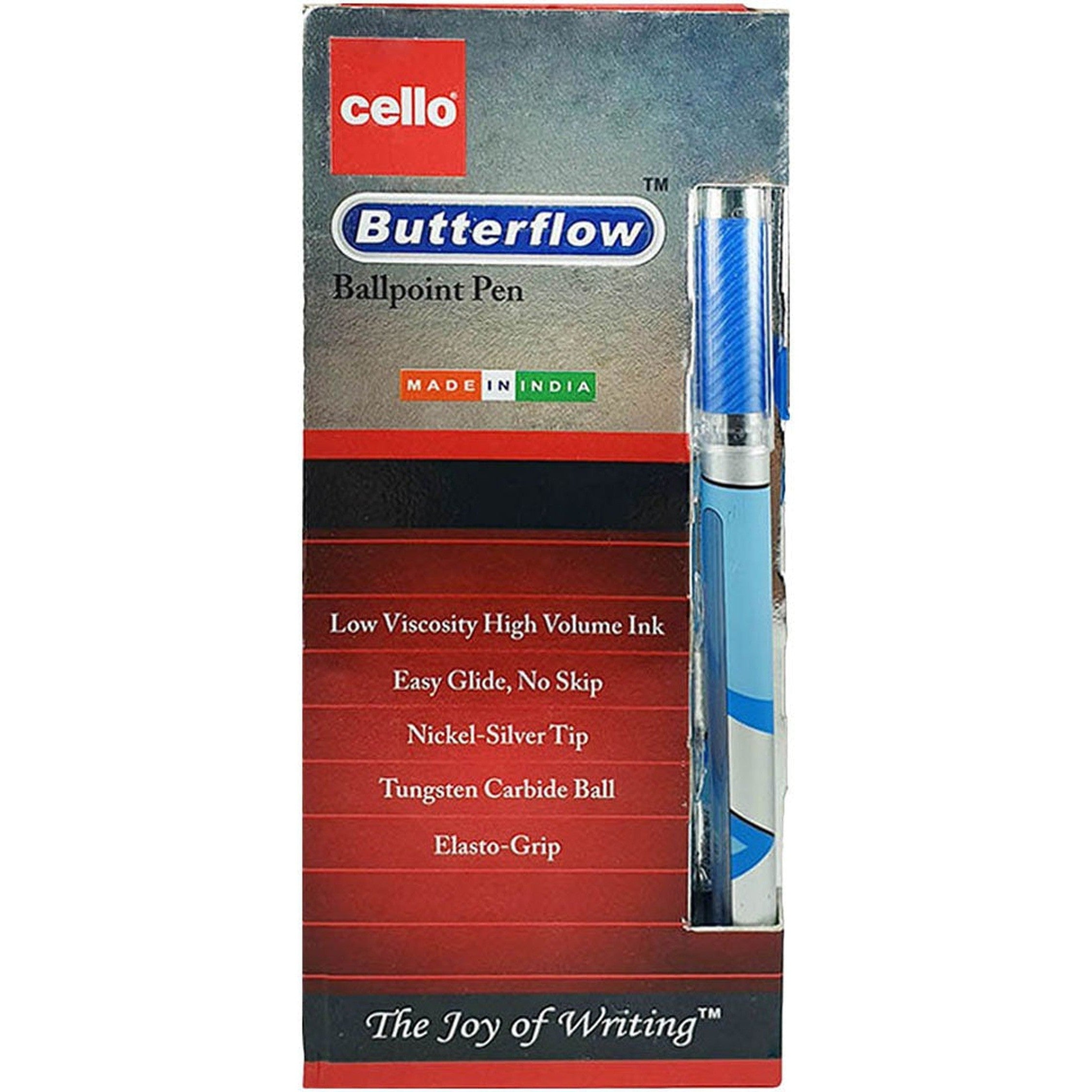 Cello Ball Pen Butterflow 0.7Mm Pack Of 12