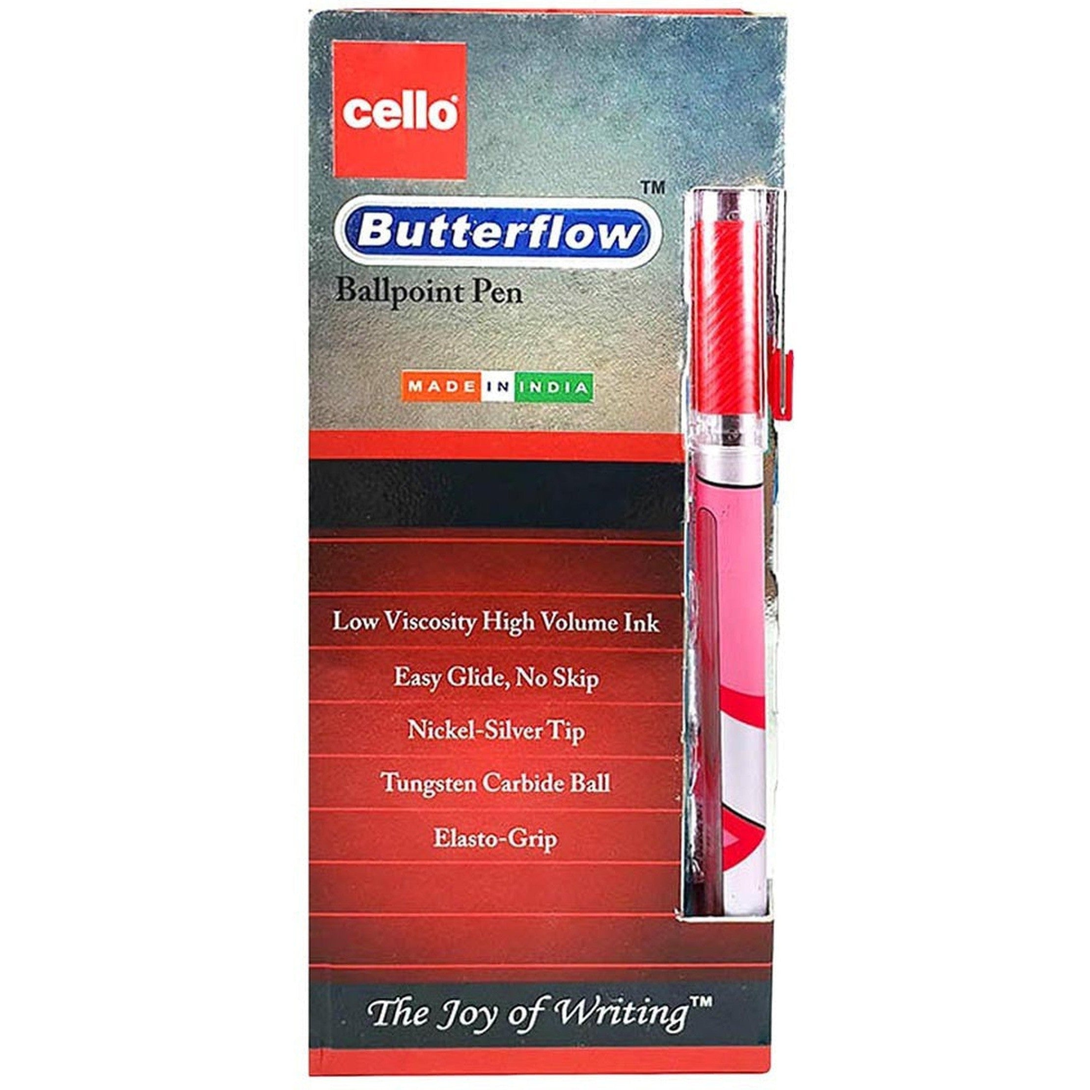 Cello Ball Pen Butterflow 0.7Mm Pack Of 12