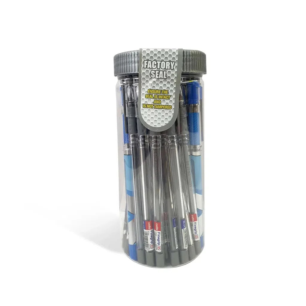 Cello Ball Pen Fine Grip XS 0.7mm Jar 25+2s