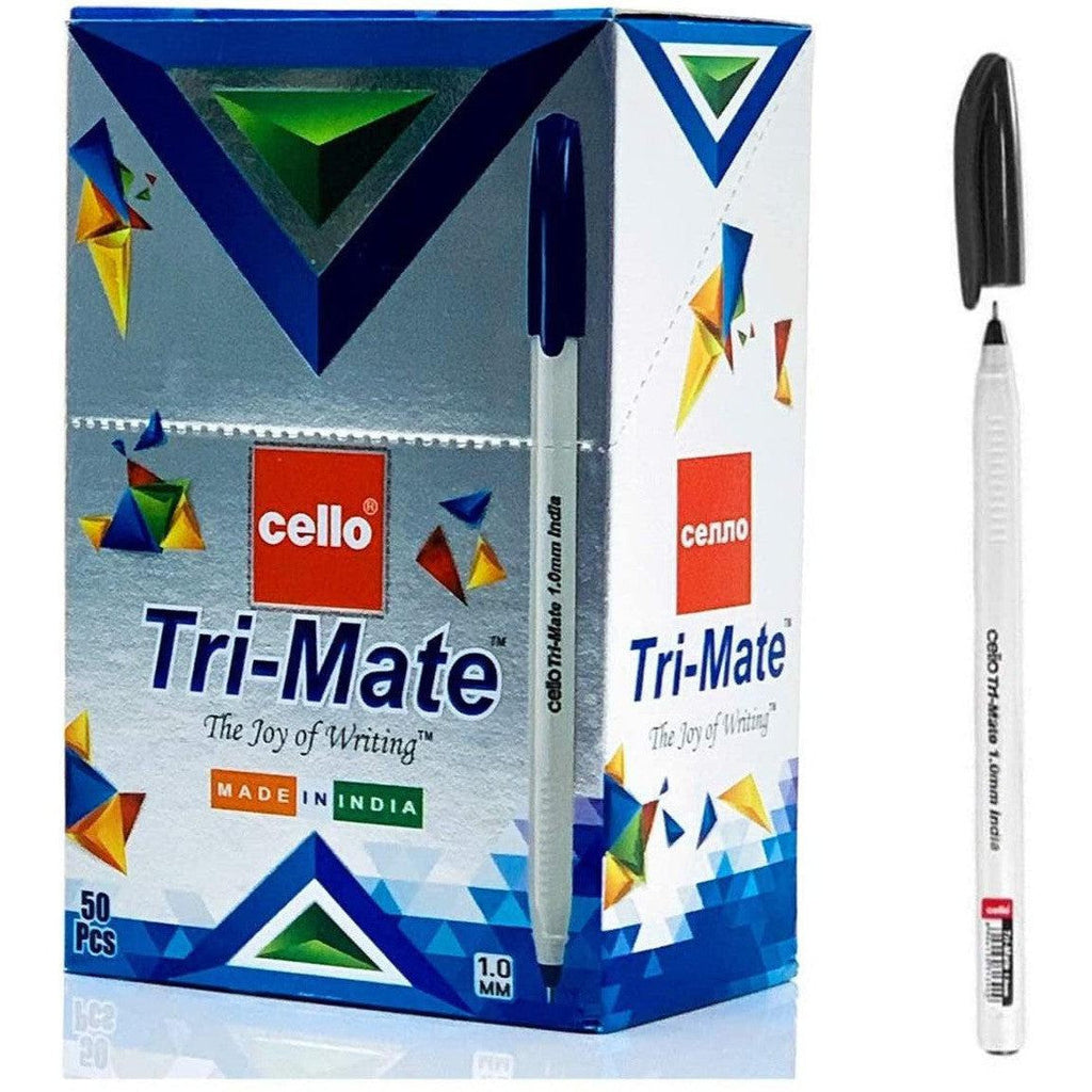 Cello Tri-Mate Pen 1.0Mm - 50 Pcs