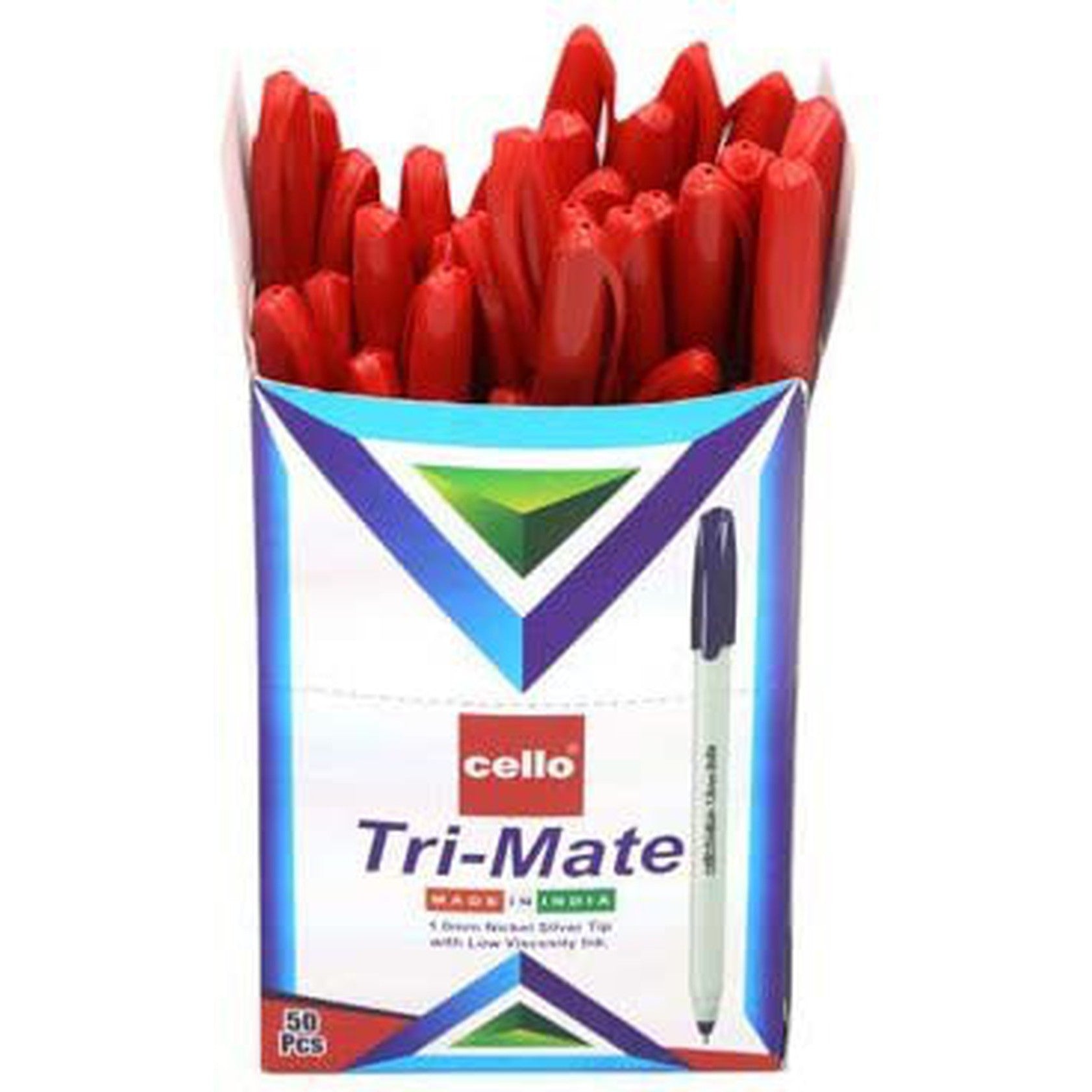 Cello Tri-Mate Pen 1.0Mm - 50 Pcs