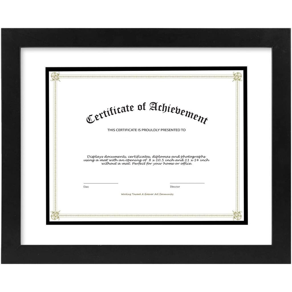 Certificate Frame Wooden - Black Color