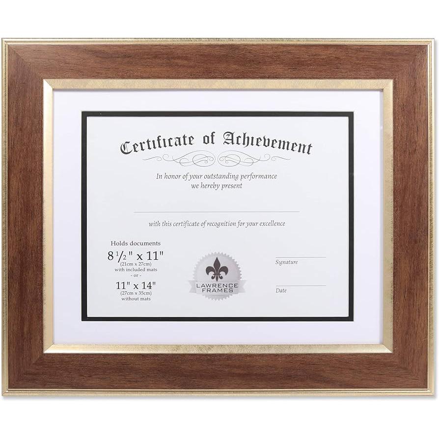 Certificate Frame Wooden - Walnut