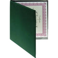 Certificate Holder with Print Velvet Frame - Green Color