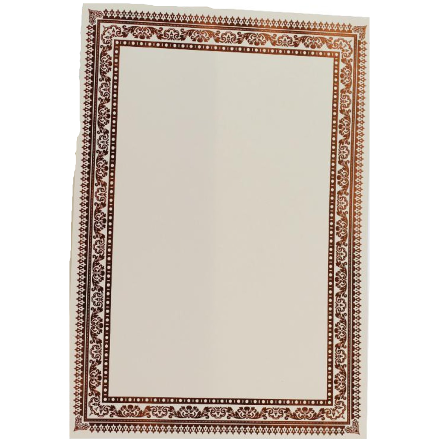Certificate Paper - Bronze/Brown