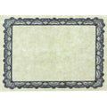 Certificate Paper Cream Color & Blue Border
