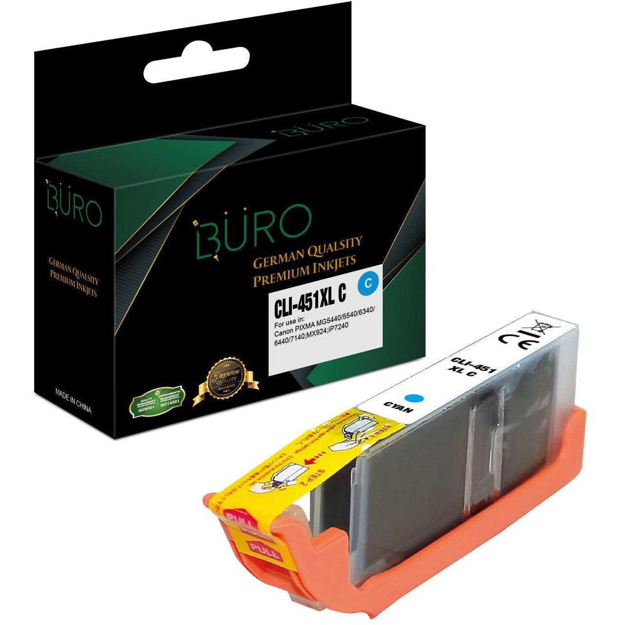 Buro Compatible Canon Cli 451 XL (Cyan)