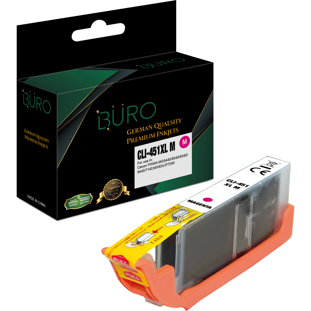 Buro Compatible Canon Cli 451 XL Magenta