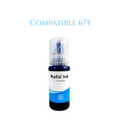 Compatible Epson 673 Cyan Ink Bottle 70Ml