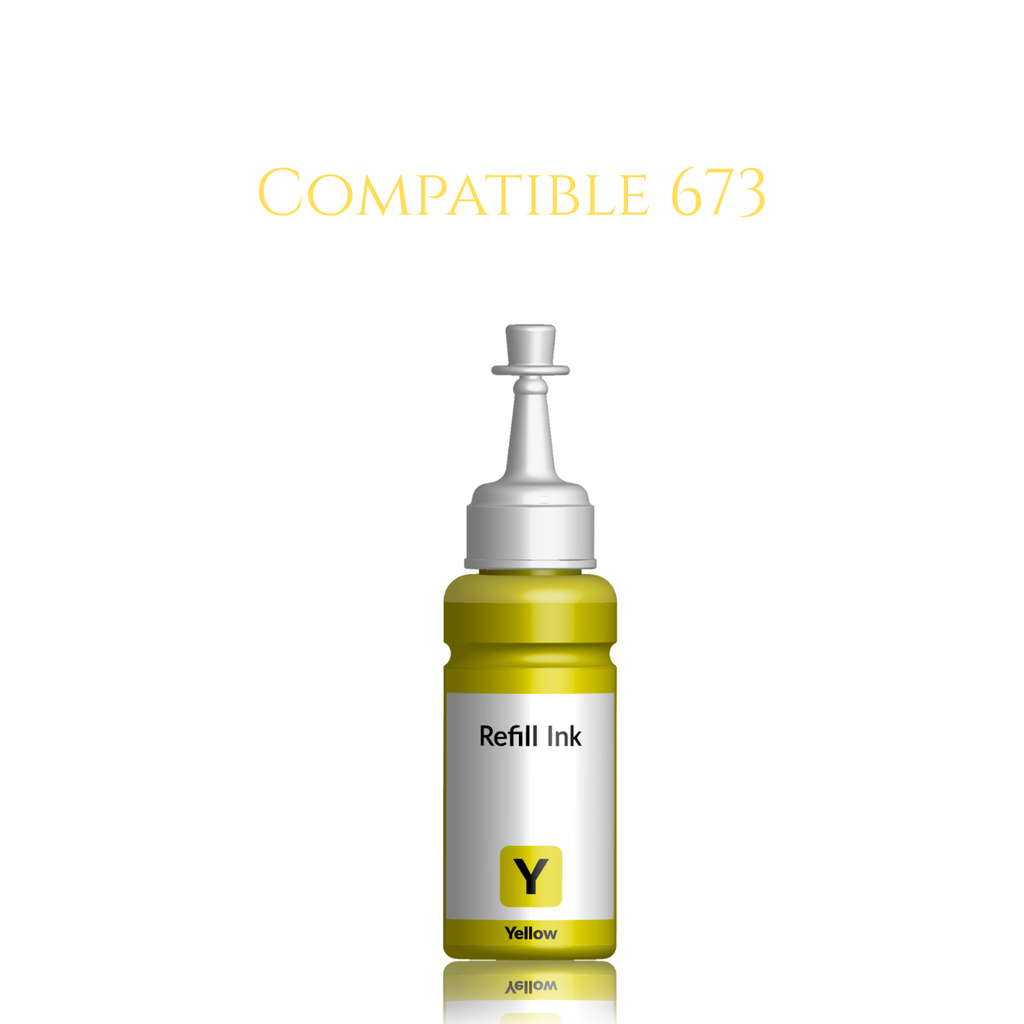 Compatible Epson 673 Yellow Ink Bottle 70Ml