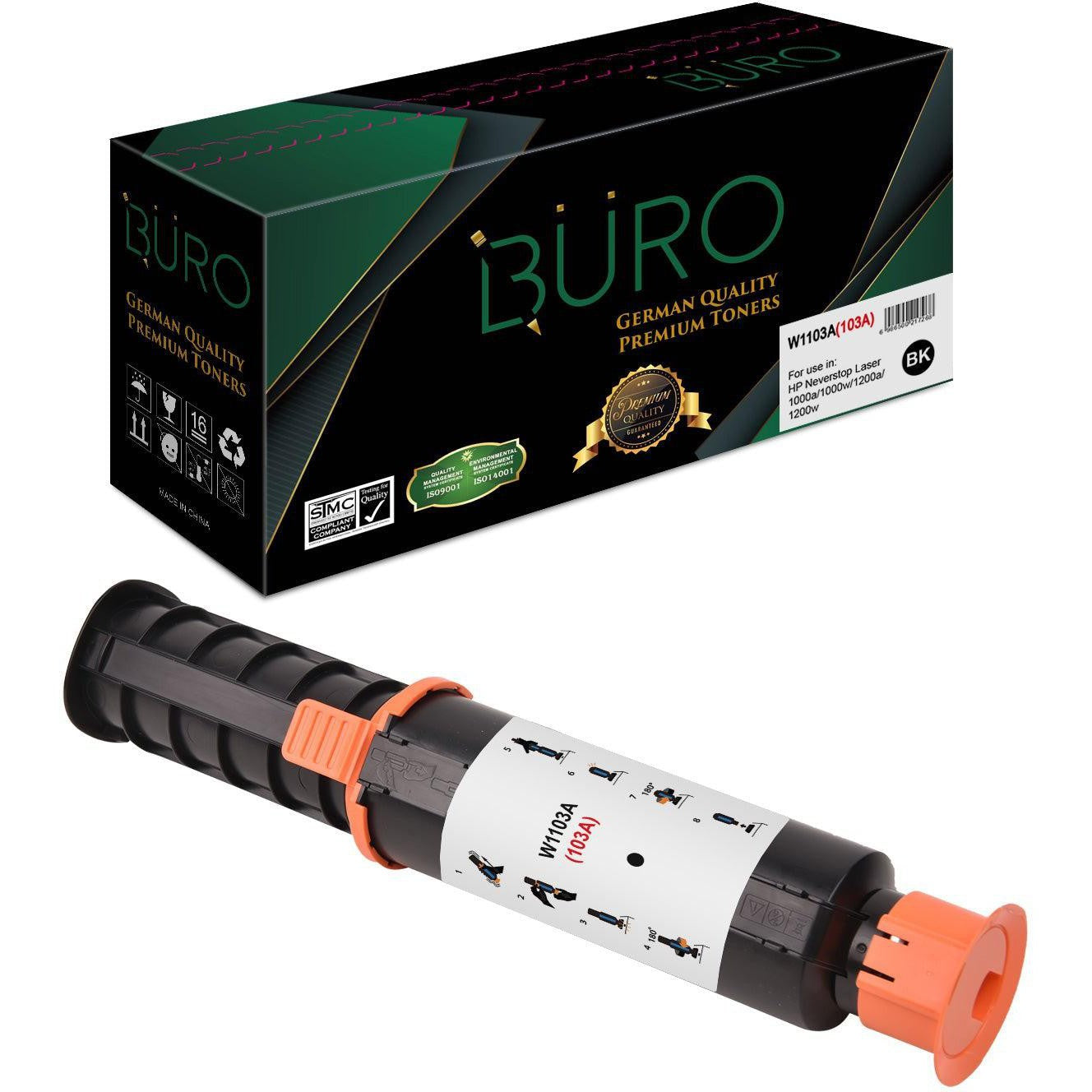 Buro Compatible Hp 103A W1103A Black Toner