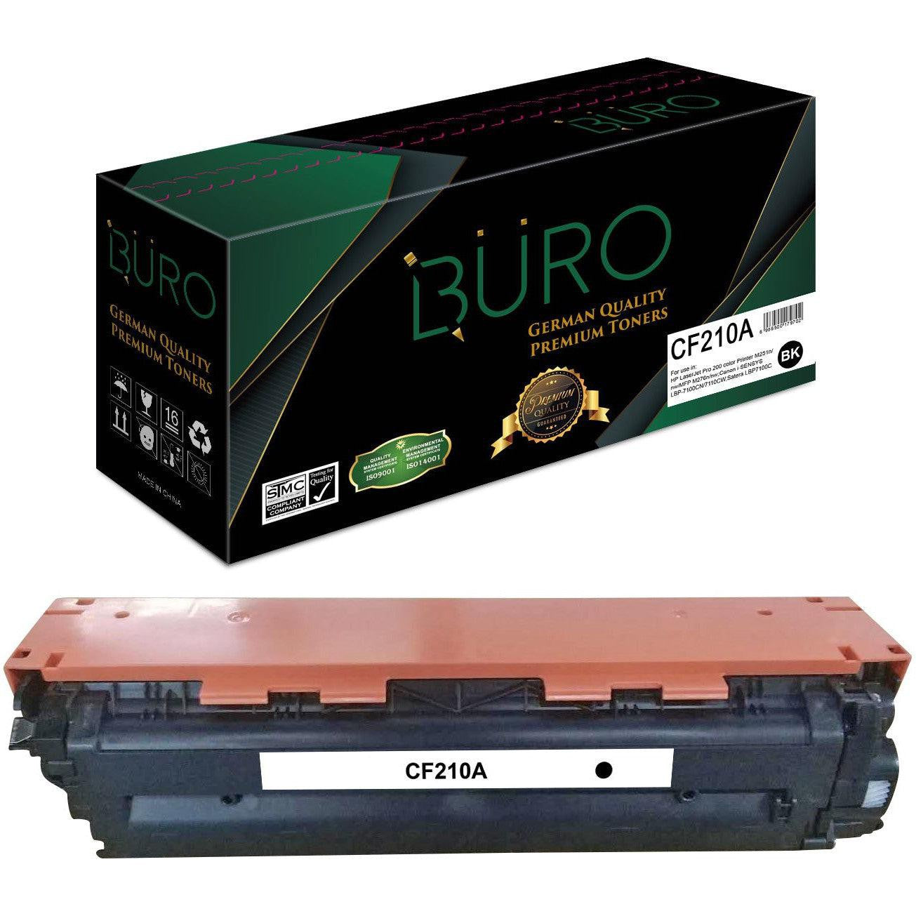 Buro Compatible Hp 125A Cb540A 128A Ce320A 131A Cf210A Black