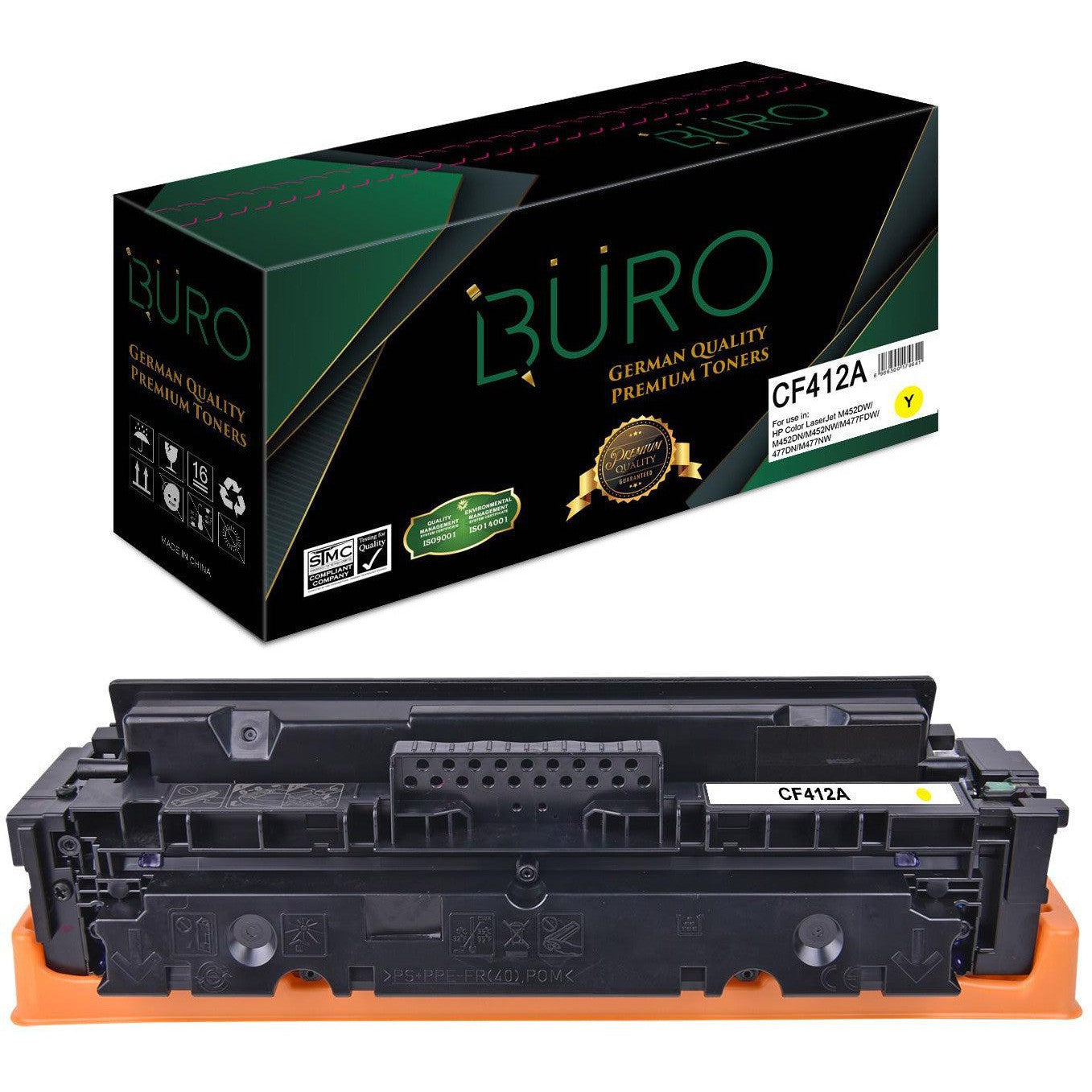 Buro Compatible Toner 410A For Hp Cf412A Yellow