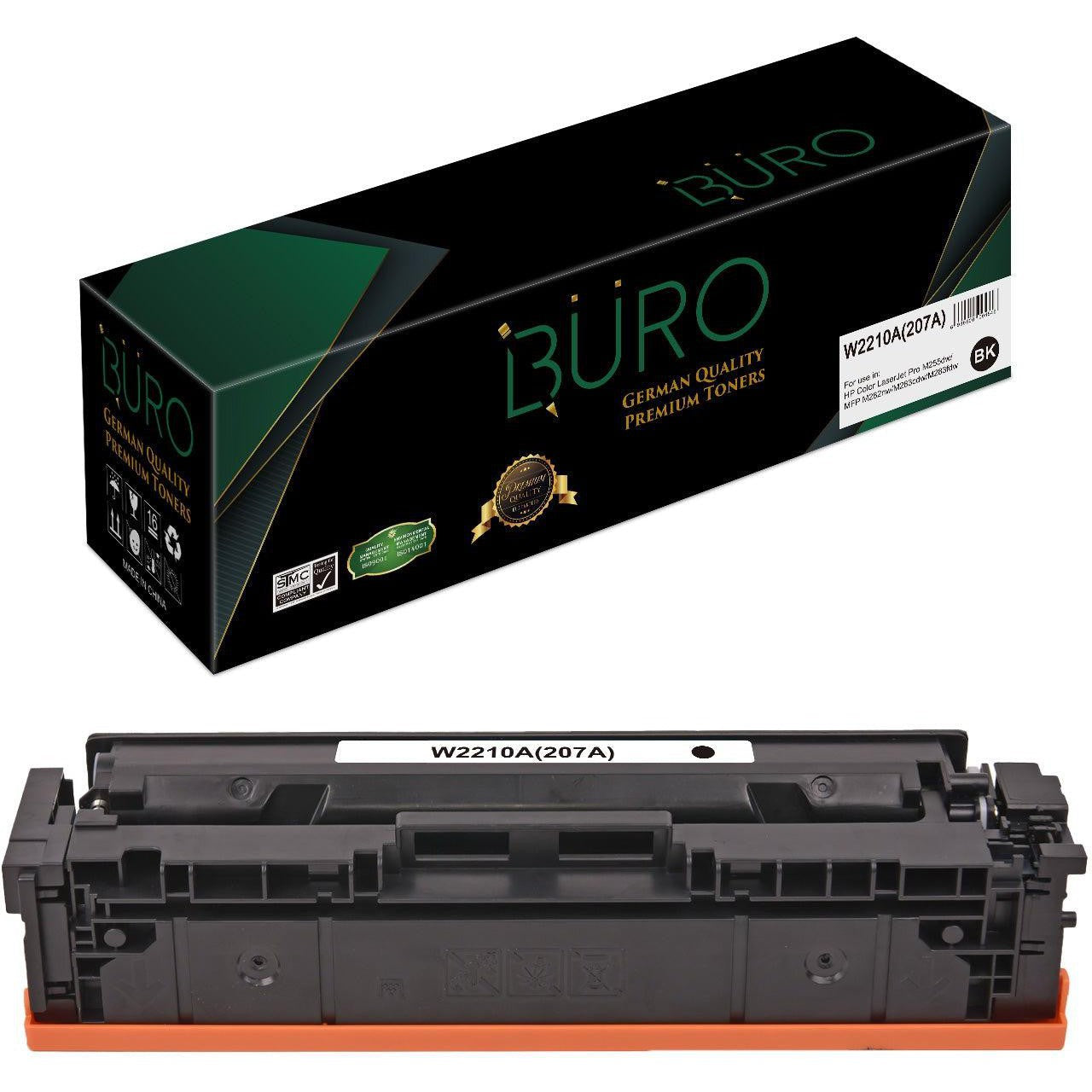 Buro Compatible 207A Toner For Hp W2210A Black 207A Updated Chip