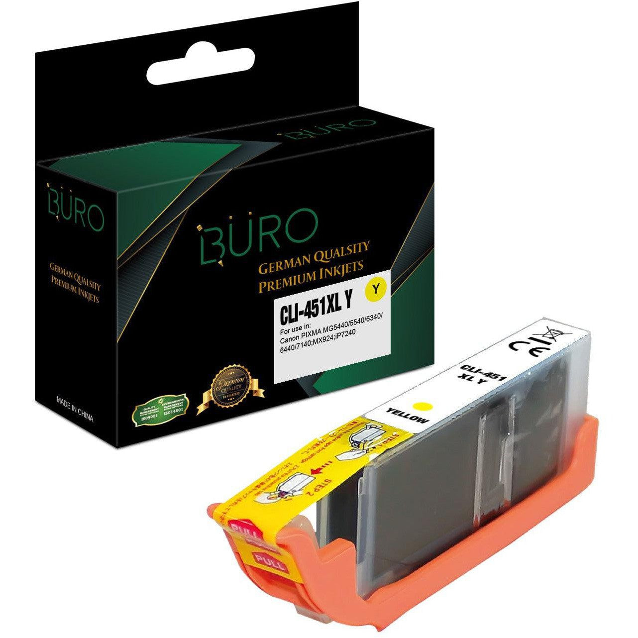 Buro Comptible Canon Cli 451 XL Yellow Ink