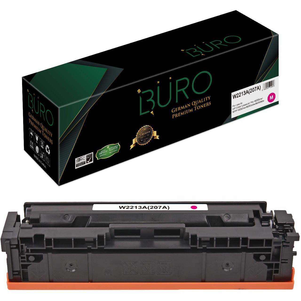 Buro Compatible 207A Toner For Hp W2213A Magenta Updated Chip