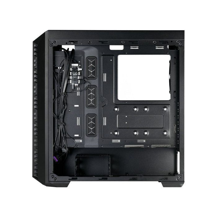 Cooler Master MasterBox 520 Mid Tower Mesh Steel ABS Plastic Tempered Glass Side Panel Case with 3 ARGB Fans - Black