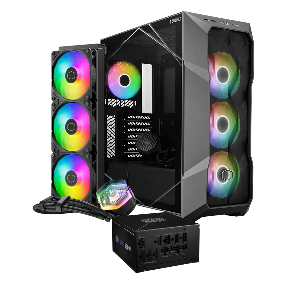 Cooler Master TD500 MAX + Gold 850W ATX3.0 MAX ver + ML360 Atmos MAX ver