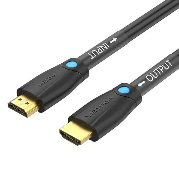 Vention Cotton Braided 4K HDMI Male to Male Cable 10M Black Zinc Alloy Edition