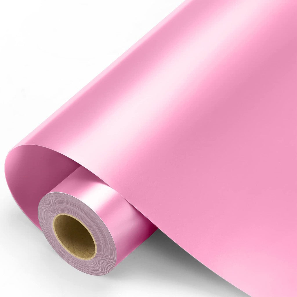 Craft Express Self-Adhesive Vinyl - 30.5 x 30.5 cm / 20 Sheets / Glossy Coral Pink