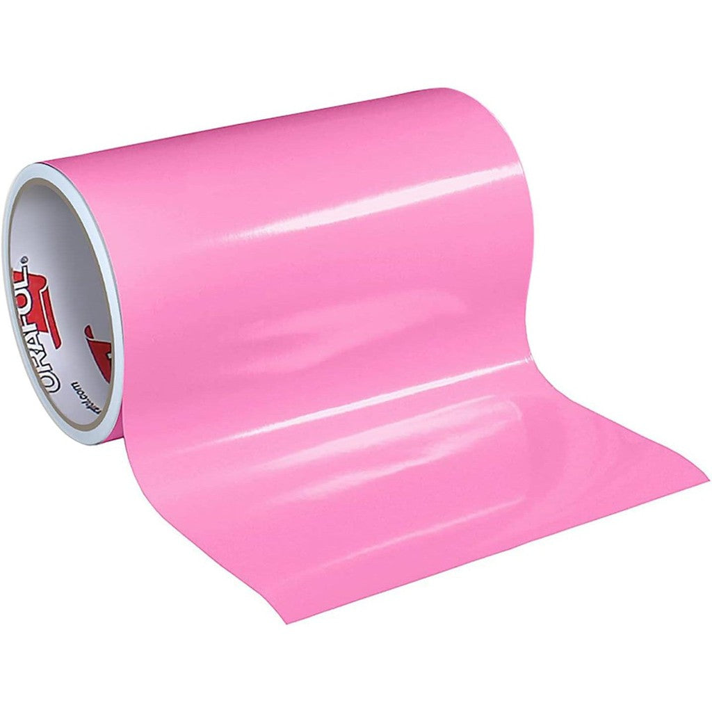 Craft Express Self-Adhesive Vinyl - 30.5 x 30.5 cm / 20 Sheets / Glossy Coral Pink