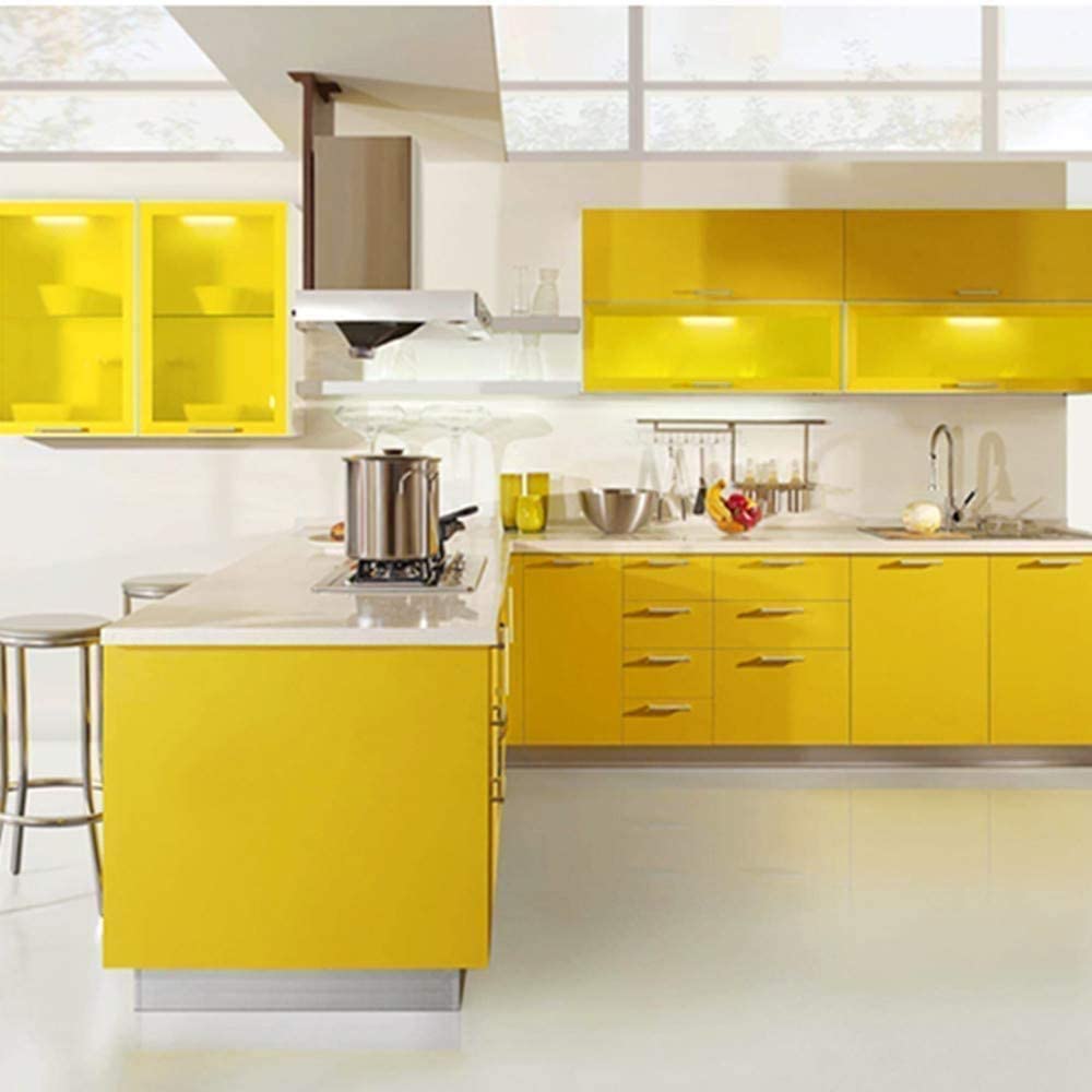 Craft Express Self-Adhesive Vinyl - 30.5 x 30.5 cm / 20 Sheets / Glossy Yellow