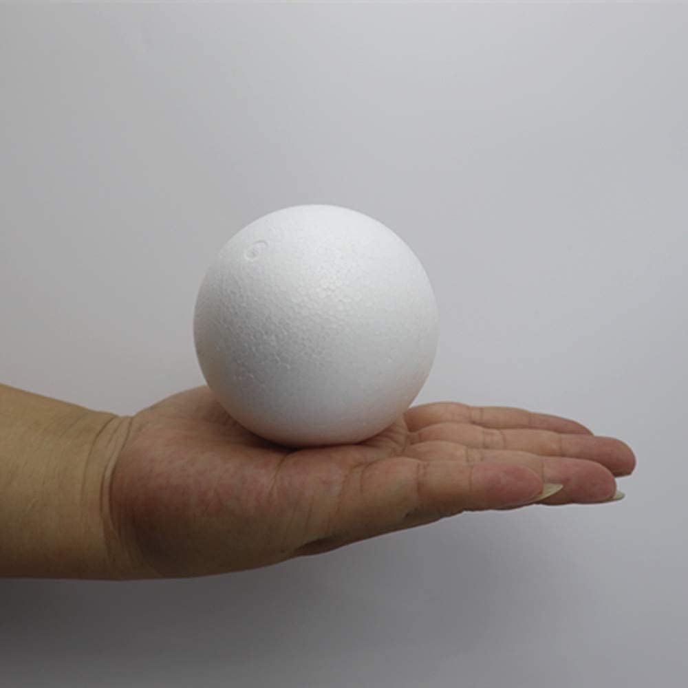 Craft Foam Balls for School Project, Weddings, Christmas, Home Decoration White - 15 Pack