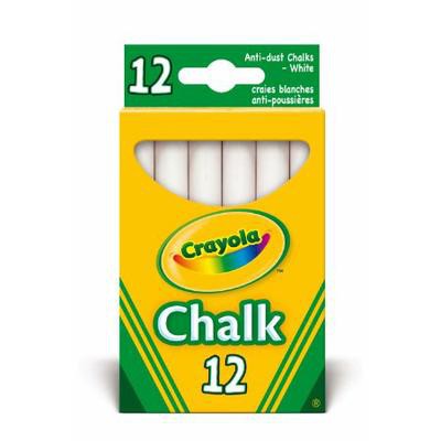 Crayola 12 Anti Dust Chalk - White
