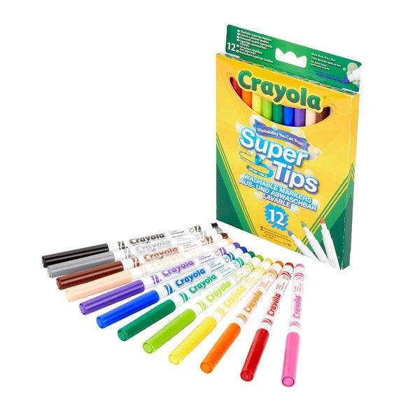 Crayola 12 Bright Supertips Markers