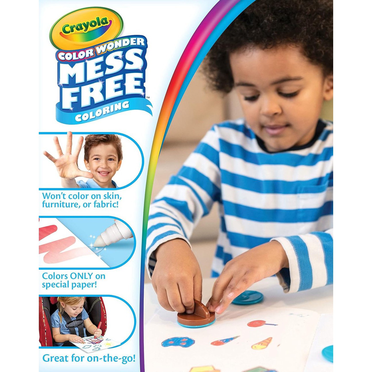 Crayola Kids Stamp, Coloring Pen And Paper