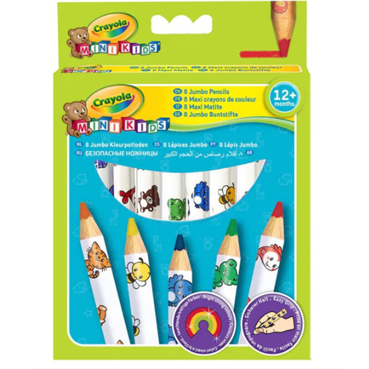 Crayola Mini Kids 8 Jumbo Colored Pencils