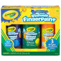 Crayola Washable Finger Paint 3 Bottles 8 Oz