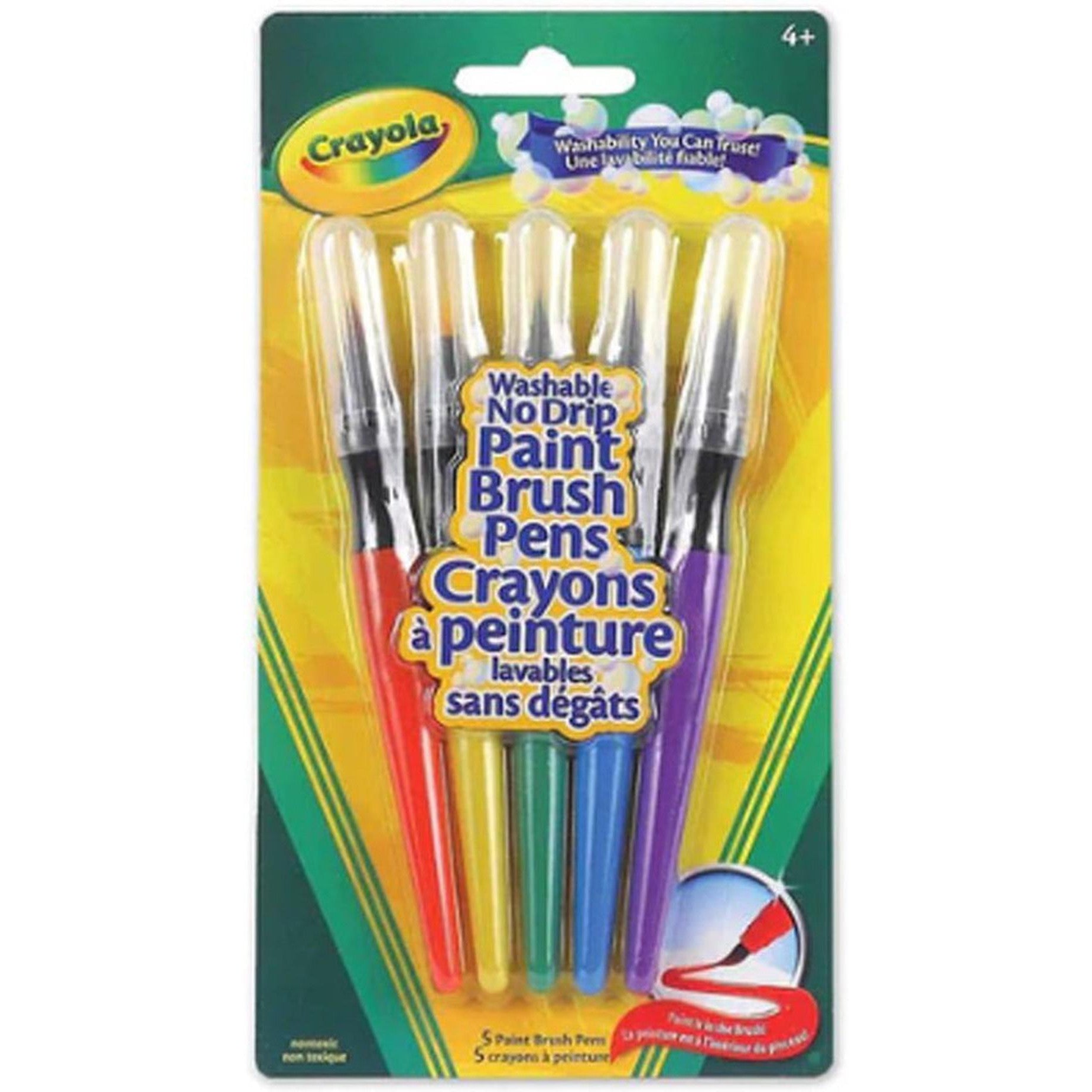 Crayola Washable No Drip Paint Brush Pens