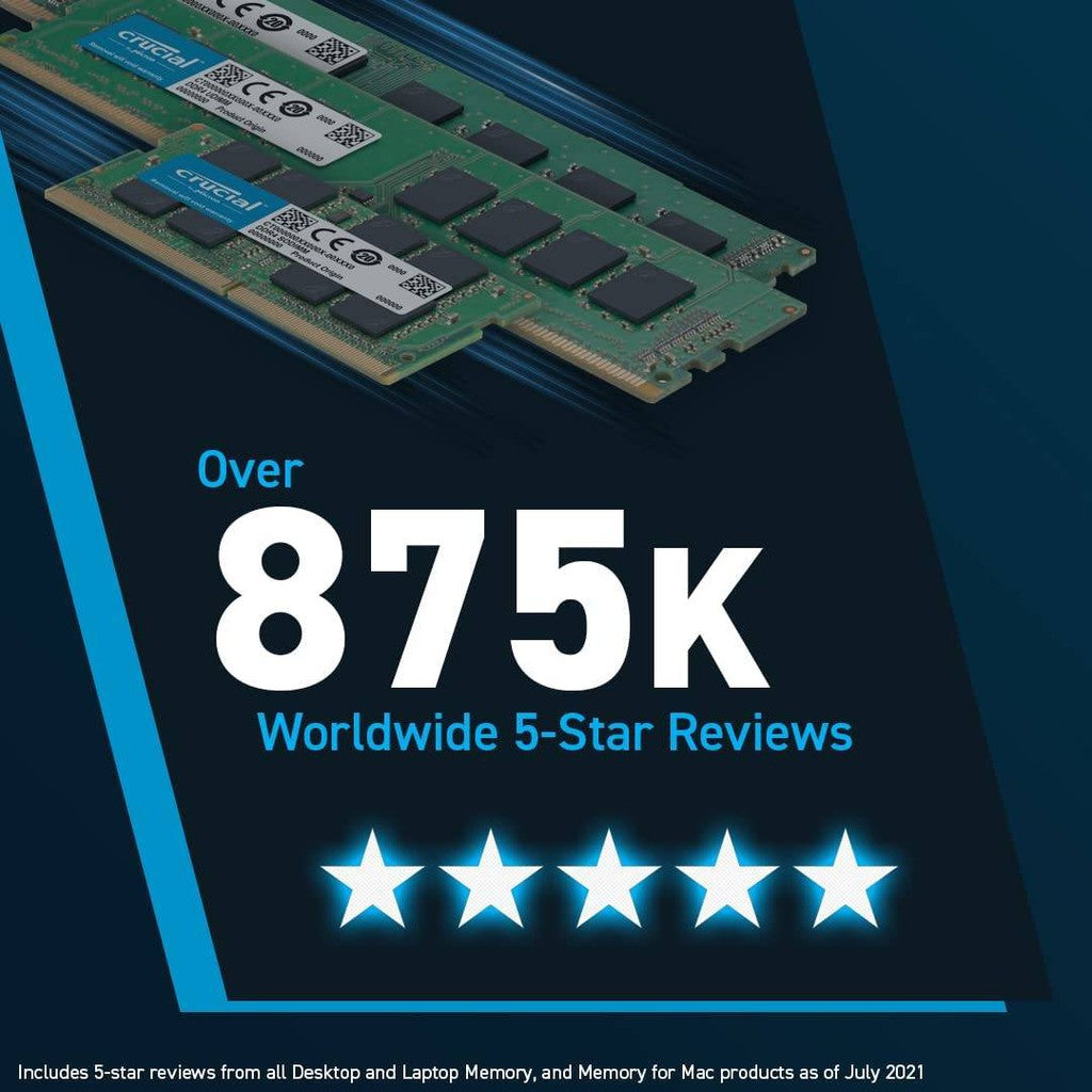 Crucial 16GB DDR5 4800 MT/s (PC5-38400) CL40 SR x8 Unbuffered DIMM