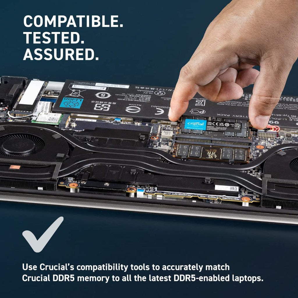 Crucial 16GB DDR5 5600MHZ SODIMM Memory Notebook - CT16G56C46S5