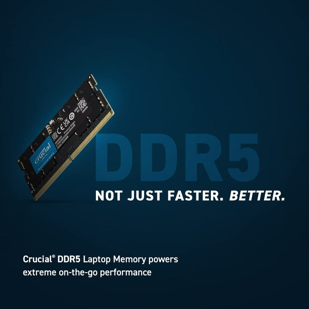 Crucial 32GB DDR5 5600MHZ SODIMM Memory Notebook