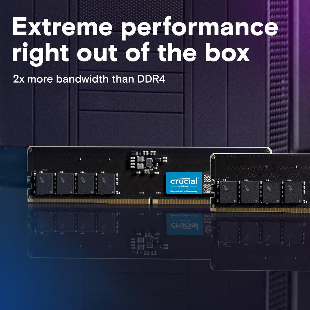 Crucial 8GB DDR5 5600MHz UDIMM Memory Desktop