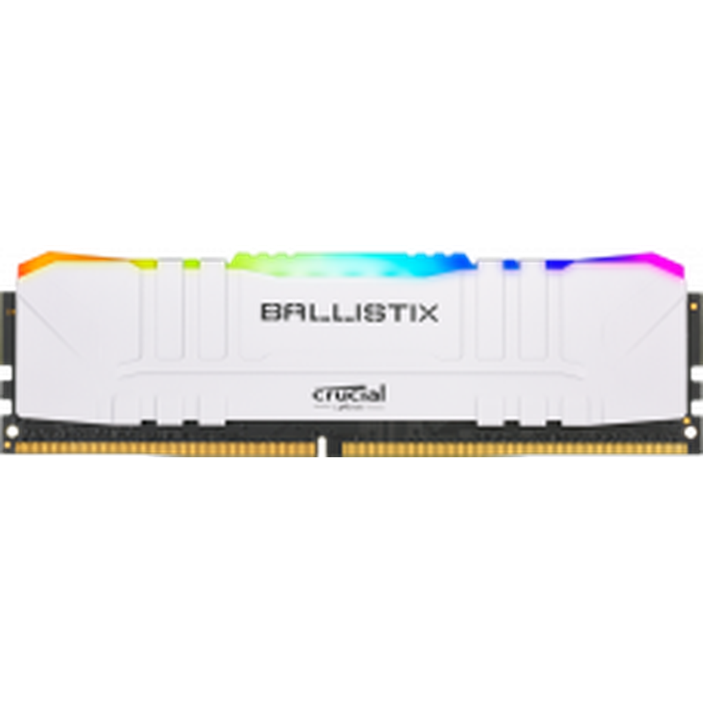 Crucial Ballistix Rgb 8Gb Ddr4-3200 Desktop Gaming Memory (White) Bl8G32C16U4Wl