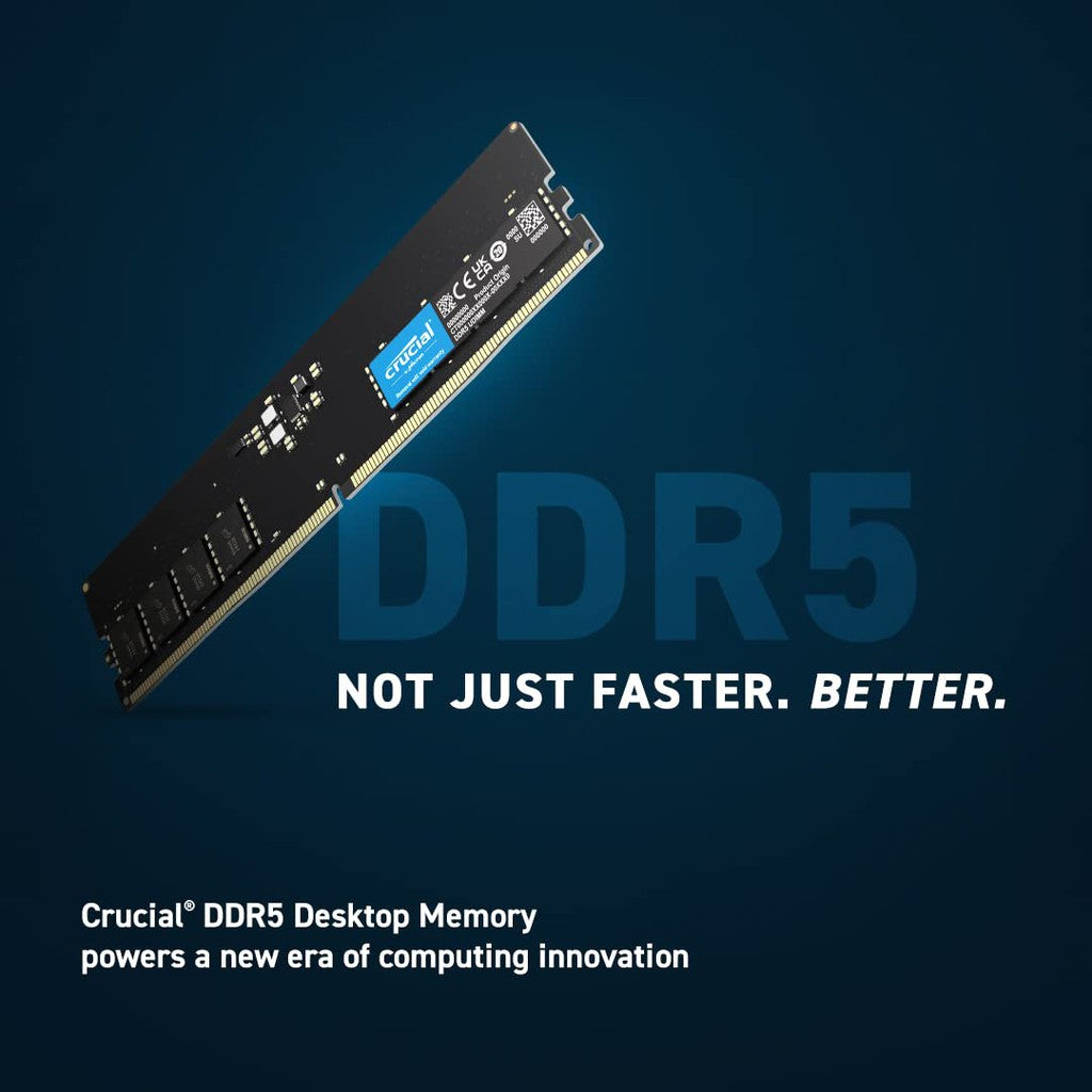 Crucial RAM 32GB DDR5 4800MHz Desktop Memory CT32G48C40U5