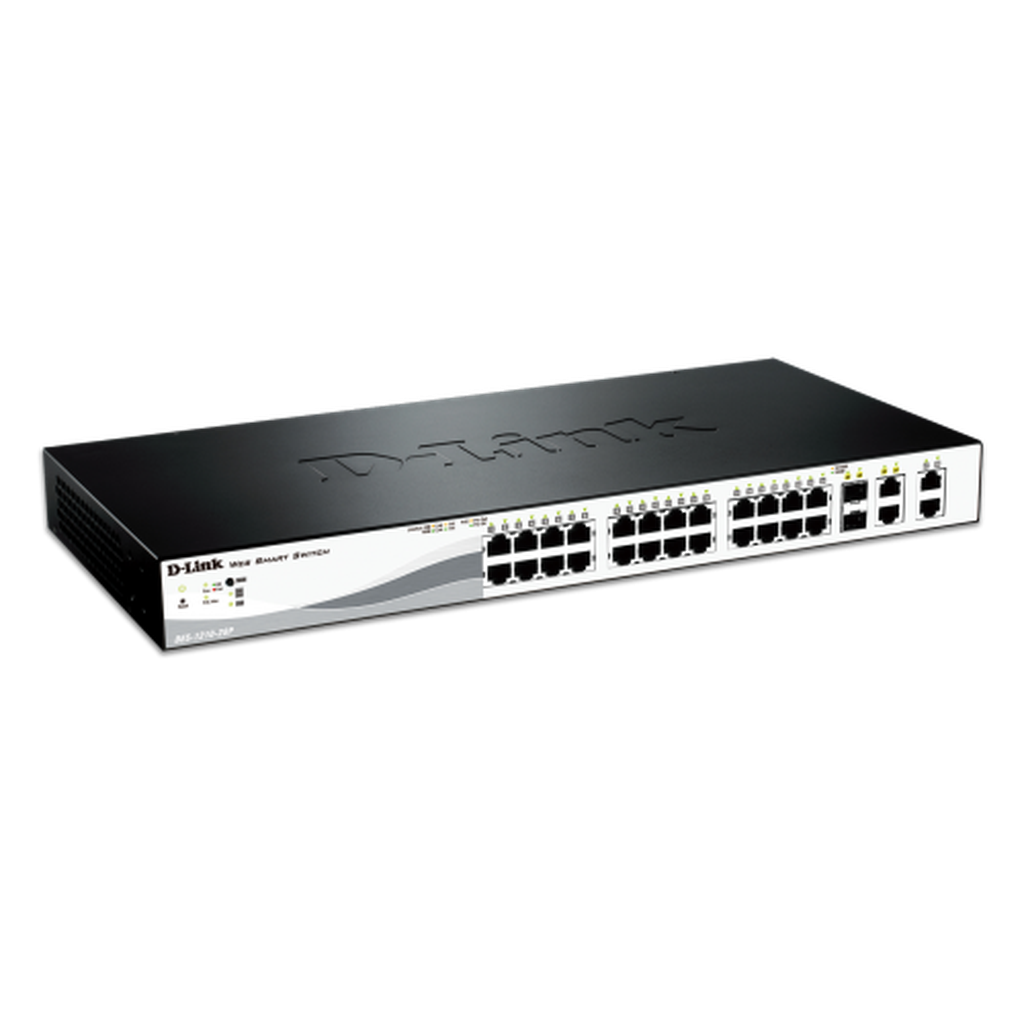 D-Link Poe Switch 24 Port 10/100 2G+2Sfp Des-1210-28P