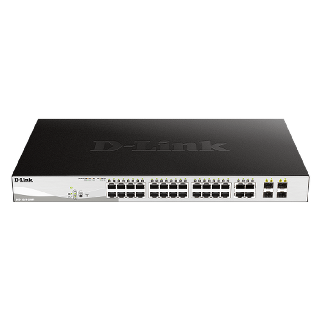 D-Link Poe Switch 24 Port Gigabit Smart Managed Poe Switch With 4 Gigabit Rj45/Sfp Combo Ports (Dgs-1210-28Mp)