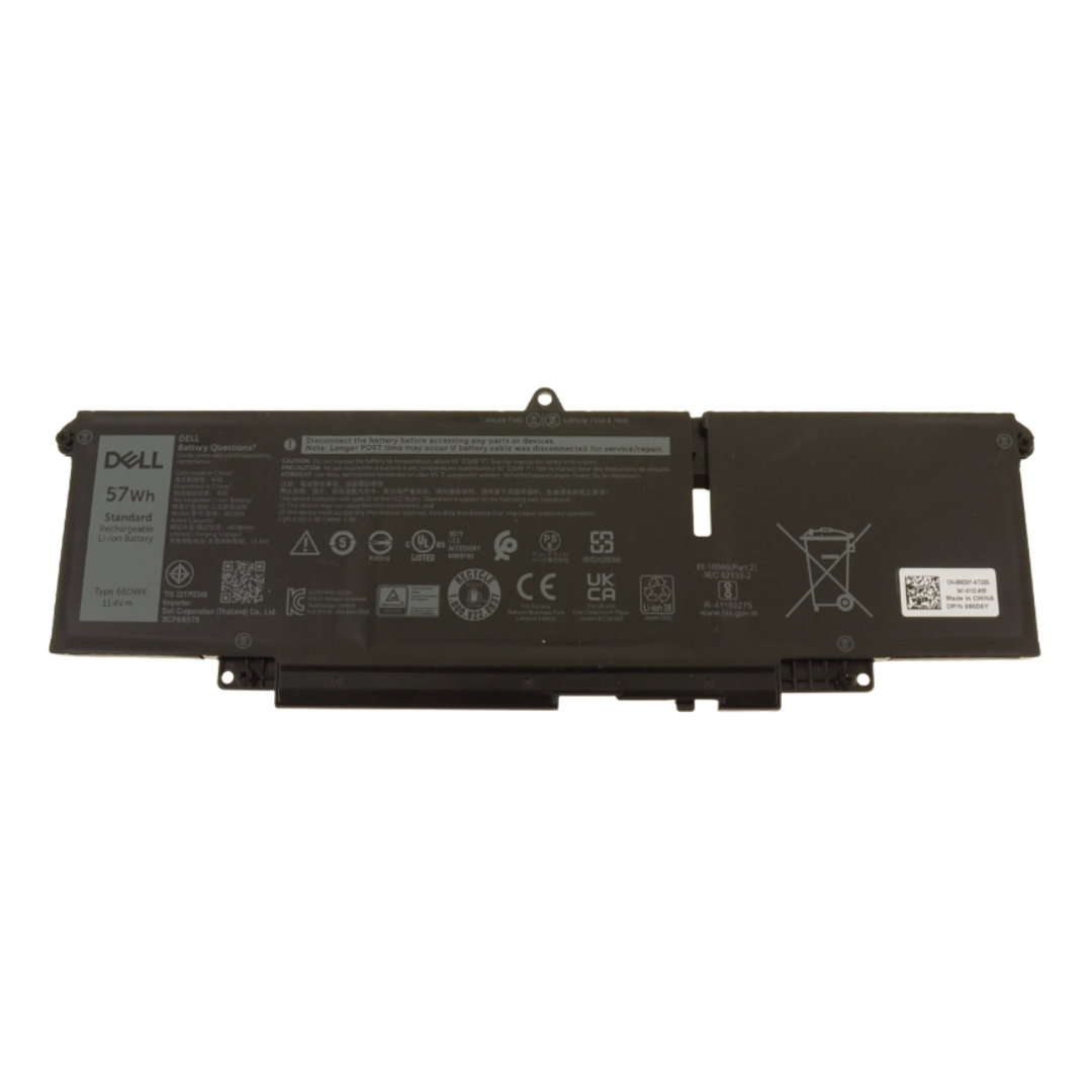 Dell 66DWX / WW8N8 Battery 57Wh (Latitude 7340–7650)