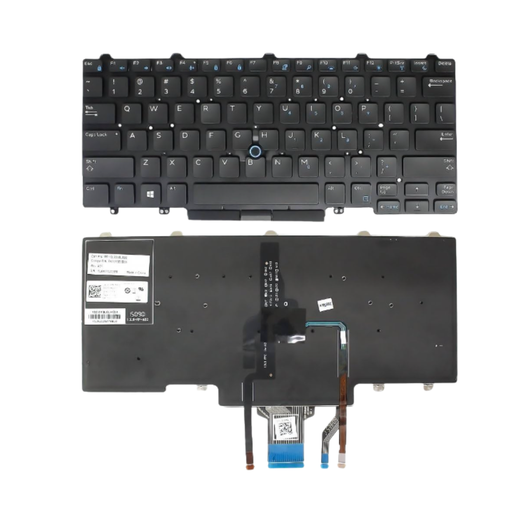 DELL E5470 Backlit Black US Laptop Keyboard Compatible with Latitude E5470 and E5270 Series Models