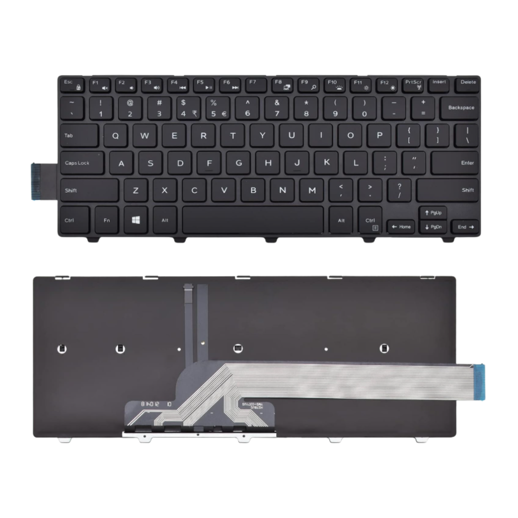 DELL Inspiron 14-3000 Series 3441 5445 5447 5448 Laptop Keyboard | Black | US English & Arabic Layout
