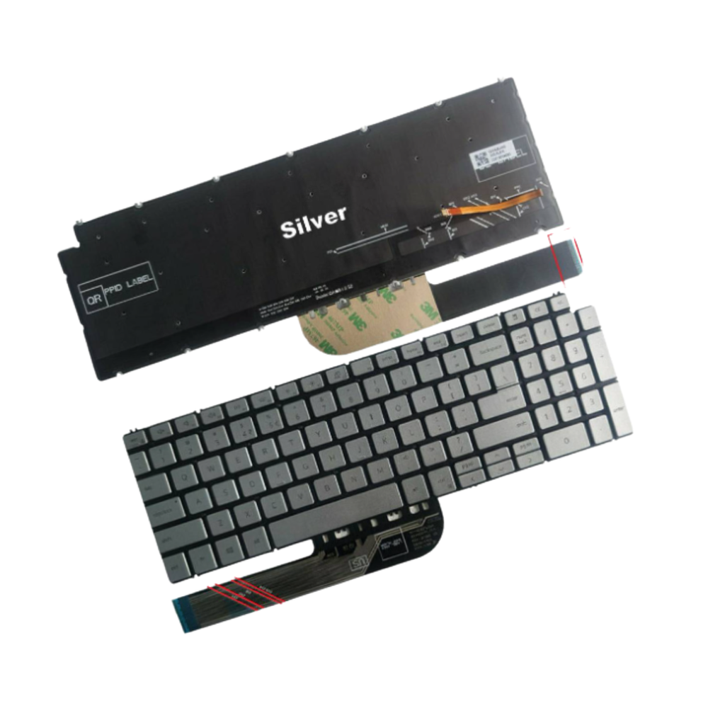 DELL Inspiron 15 5000 P102F Laptop Keyboard | Silver | US English & Arabic Layout
